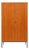 Vintage Two-Door Wardrobe Wooden Wardrobe with Hanging and Shelving Sections For Sale