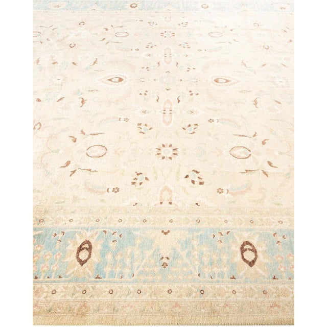 Solo Rugs Vintage Traditional Hand Knotted Wool Area Rug, Sand - 7'10" X 9'10" For Sale - Image 4 of 9