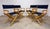 A beautiful set of 4 vintage director’s chairs by Telescope, circa 1980’s. All new seat and back covers in heavy black...