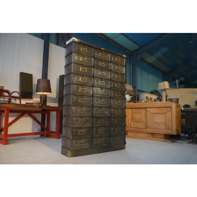 French Strafor Flap Cabinet, 1920s, in Very Good conditions. Designed 1920 to 1949 This piece has an attribution mark, I...