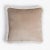 Happy Pillow Soft Velvet Cushion with Fringe Beige-White by Lorenza Briola for Lo Decor For Sale - Image 4 of 4