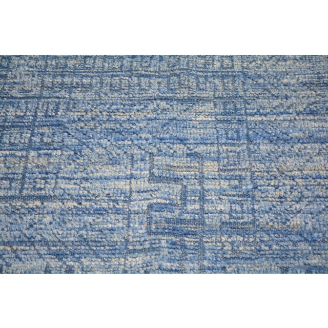 2000 - 2009 Moroccan Hand Knotted Wool Rug, 3'x9'4" For Sale - Image 5 of 5