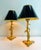 Art Nouveau Style Brass Foliage Table Lamps France 1950s, Set of 2 For Sale - Image 4 of 18