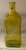 Unique Yellow Glass Bottle / Vase -great condition, no chips or cracks -bright yellow/chartreuse