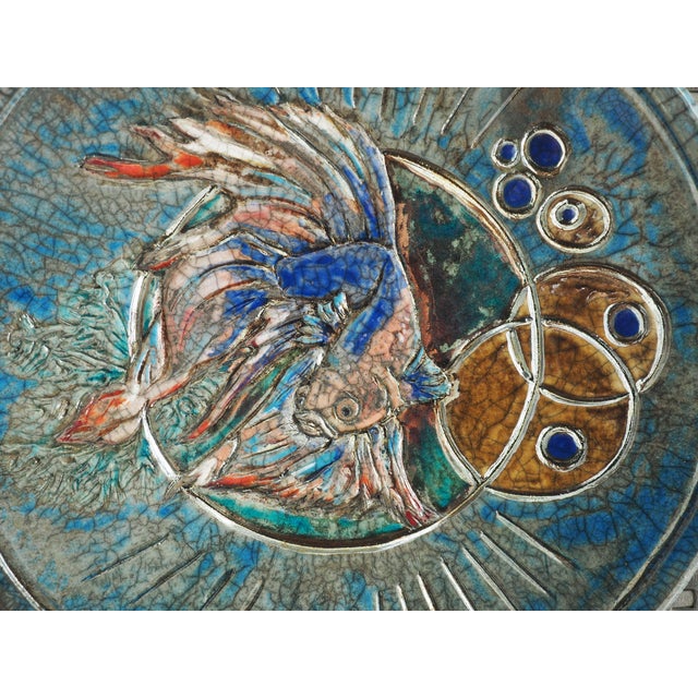 Early 21st Century Sea Vortex Sculptural Raku Ceramic Centerpiece, 2024 For Sale - Image 5 of 8