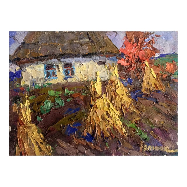 Oil Painting Landscape Lonely Oksana Ivanyuk For Sale