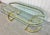 Vintage Brass & Oval Glass Top Coffee Table For Sale - Image 4 of 7