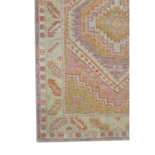 Modern Turkish Oushak Rug 4'1" x 6' For Sale - Image 4 of 7