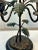Metal Vintage Palm Beach Regency Patinated Bronze Palm Tree Candelabra For Sale - Image 7 of 11