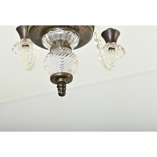 Early 20th Century Vintage Italian Murano Glass Chandelier For Sale - Image 5 of 16