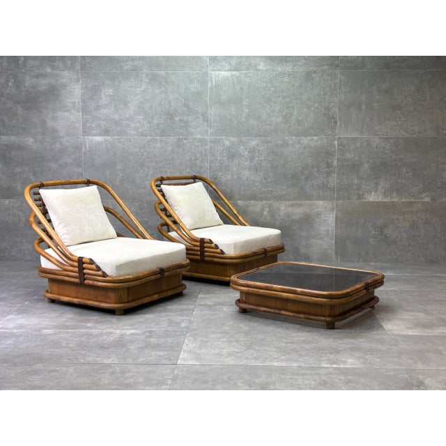 Armchairs and Coffee Table by Vivai Del Sud, 1970s, Set of 3 For Sale - Image 10 of 10