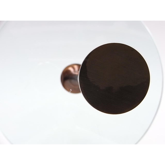 Glass & Brass Side Tables, 1960s, Set of 2 For Sale - Image 10 of 13