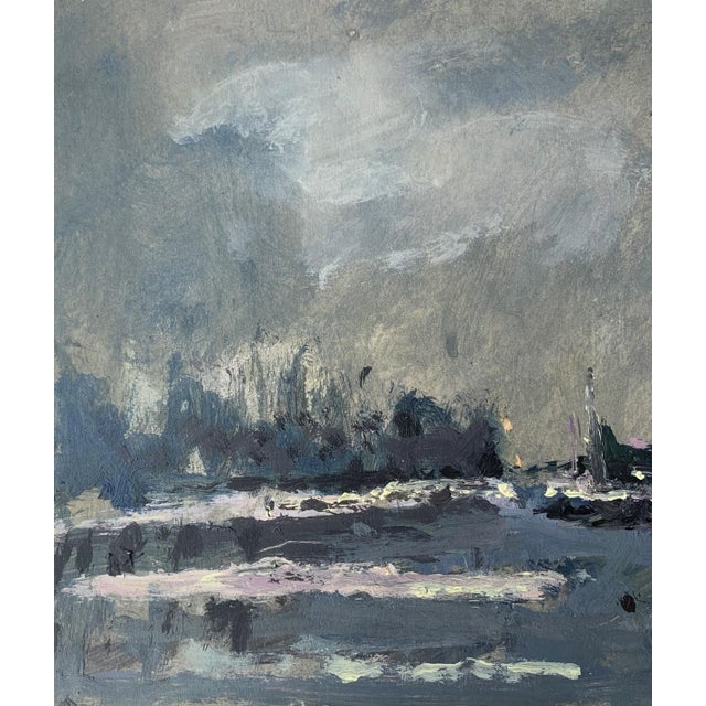 Magdalena Spasowicz, Nocturn, 2000, Oil on Cardboard For Sale - Image 3 of 5