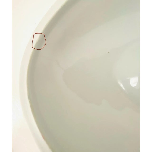 Ceramic Vintage Blue Gingham by Howard Kaplan Philippe Deshoulieres French Country Casserole Dish For Sale - Image 7 of 9