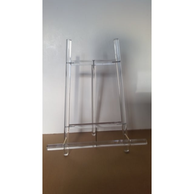 Modern Lucite Acrylic Picture Frame Easel Chairish