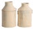 Vintage Painted Tin Milk Cans, Poland, 1950, Set of 2 For Sale