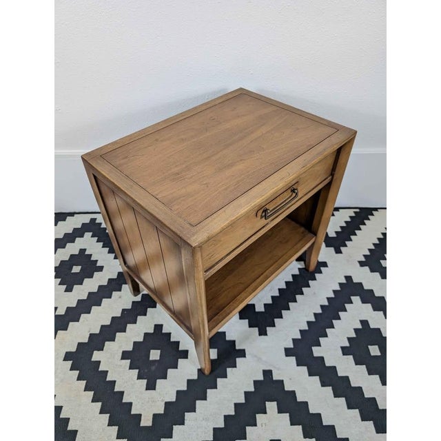 1960s Meridian Collection Single Drawer Nightstand by Drexel For Sale In Seattle - Image 6 of 10