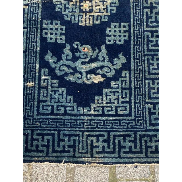Antique Chinese Rug, 1890s For Sale - Image 9 of 15