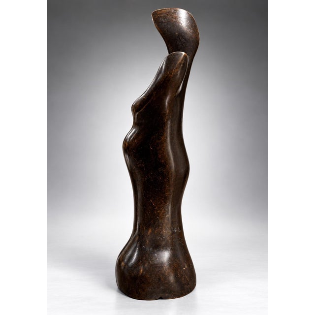 Henry Moore 1950s Attribute to Henry Moore Upright Internal External Form Bronze Sculpture For Sale - Image 4 of 10
