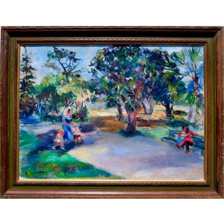 Frances Beatrice Lieberman "Stroll in the Park" Painting For Sale