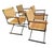 Cleo Baldon Set/4 French Jute Raffia Woven Directors Chairs For Sale - Image 4 of 12