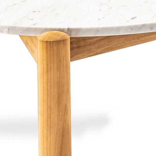 Wood Marble Center Table with Interchangeable Top by Charlotte Perriand for Cassina For Sale - Image 7 of 11