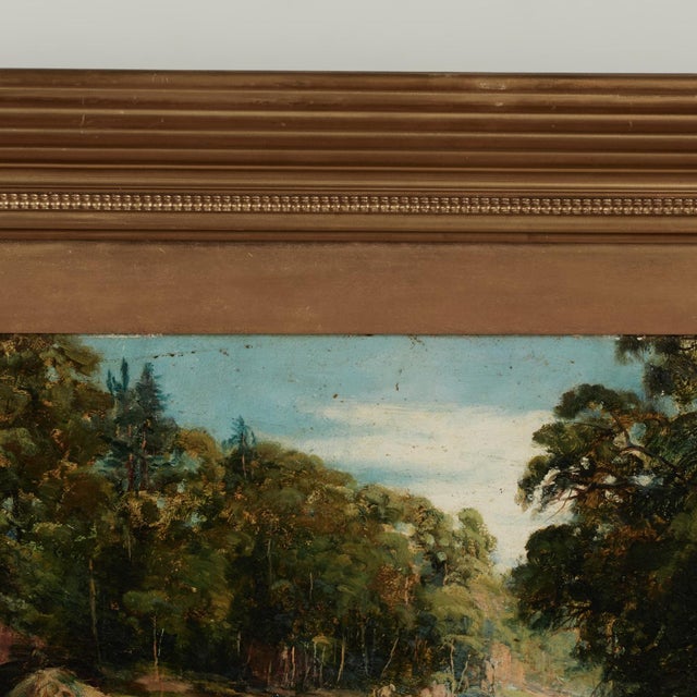 1900 - 1909 Antique Painting of a Landscape With River by Harry Phelan Gibb For Sale - Image 5 of 13