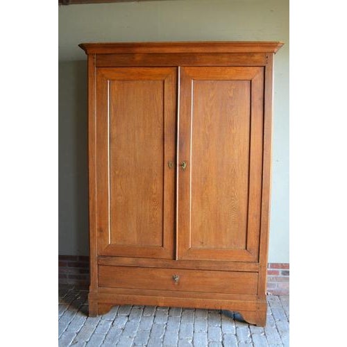 Antique Oak Cabinet, 1850s For Sale - Image 10 of 11