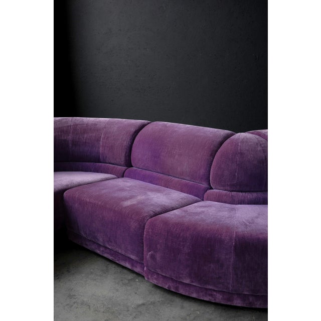 Modular sofa set by Roche Bobois, produced in France in the 1970s. This sculptural design features soft, organic curves...
