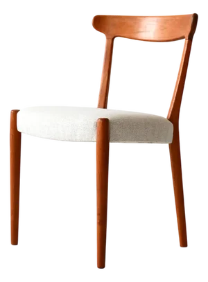 Vintage Scandinavian Chair in Curved Teak, 1960s