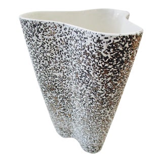 Modernist West German Fat Lava Vase For Sale
