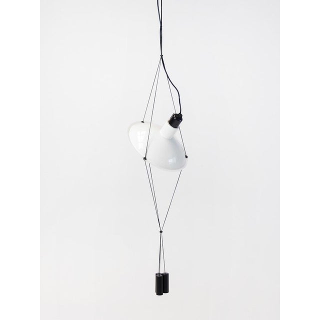 Black Tresca Pendant Lamp by Eduardo Albors for Lamsar, 1977 For Sale - Image 8 of 11