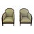 1920s Pair of Art-Deco-Inspired Accent Chairs For Sale