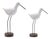 Carved Wood Sea Bird with Metal Stand (Set of 2) For Sale