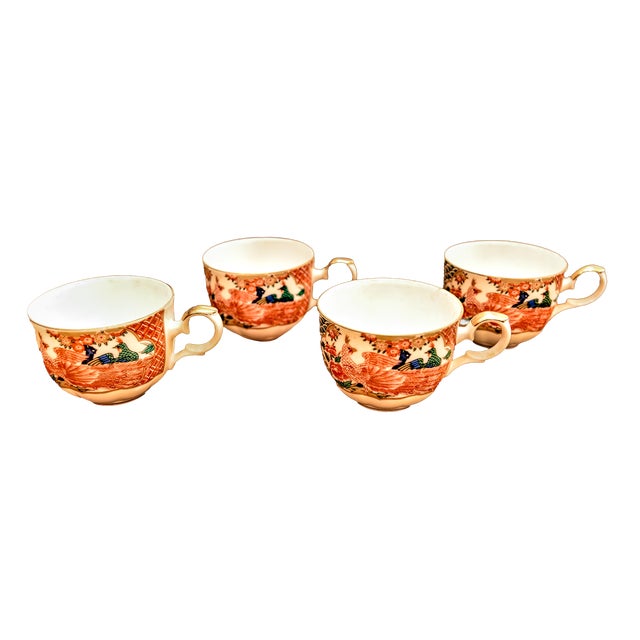 Mid 20th Century Arita Imari Peacock China Set, Full Service for Four, 24 Pieces For Sale - Image 15 of 18