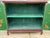 Wood Antique Asian Oxblood Red Cabinet With Green Interior For Sale - Image 7 of 18