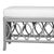 David Francis Lillian Bench - Light Gray For Sale - Image 4 of 8