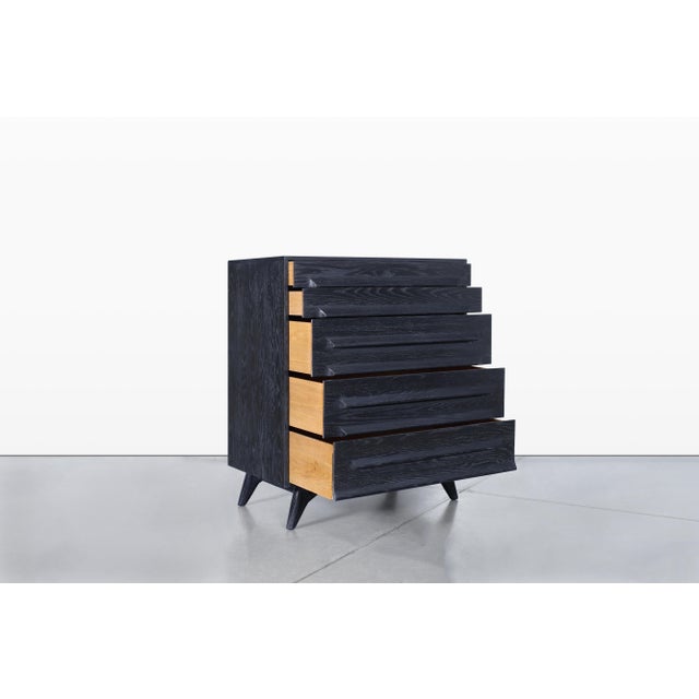 Mid-Century Modern Cerused Chest of Drawers by Jack Van Der Molen For Sale In Los Angeles - Image 6 of 13