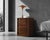 Compact chest of drawers designed by henning korch and produced by silkeborg møbelfabrik in denmark. the cabinet is...