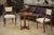 Bridge Chairs in Walnut and Ecru Boucle Fabric, 1930s, Set of 2 For Sale - Image 3 of 13