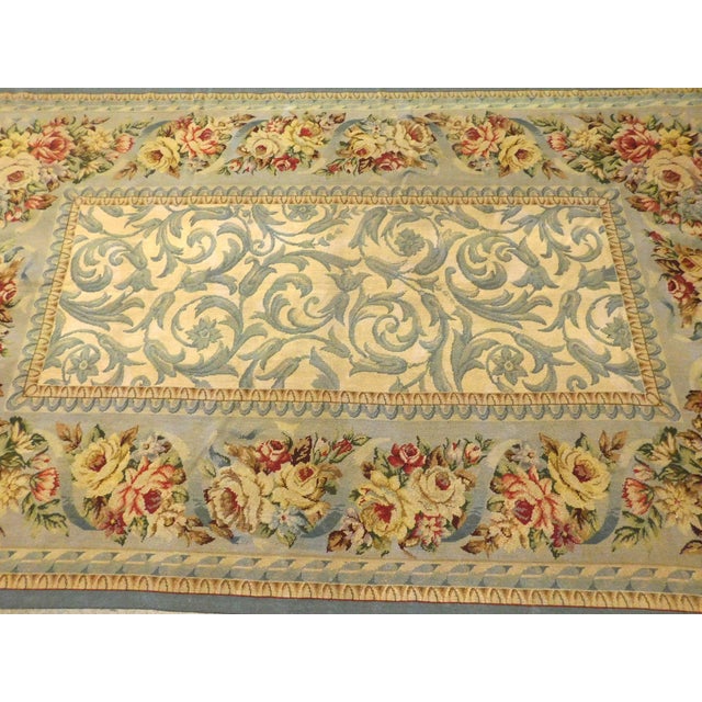 Vintage Hand Made Wool Needlepoint For Sale - Image 9 of 12