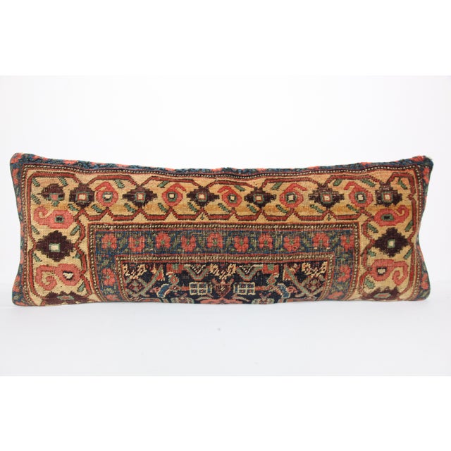 Here i am listing a 100% Handmade double knotted rug pillow cover, made from antique Persian tribal carpet rug. This’s a...