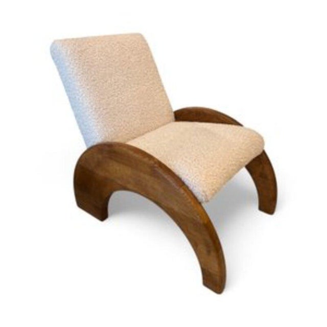 Mid-Century Modern Lounge Chairs and Ottomans in Bouclé, Set of 4 For Sale - Image 3 of 10