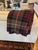 English Vintage-Style Red, Green and Navy Tartan Plaid Throw Blanket For Sale - Image 3 of 6