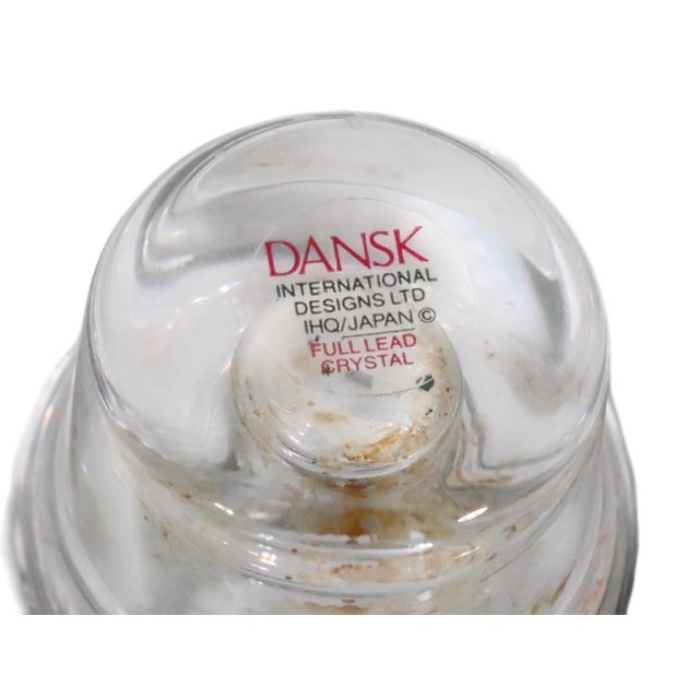 Transparent Late 20th Century Pr. Dansk Crystal Glass Candlesticks Designed by Jens Quistgaard For Sale - Image 8 of 8