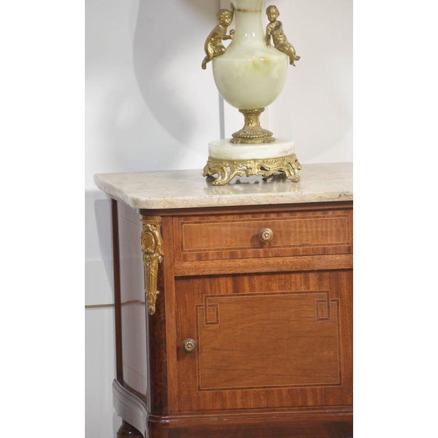 Gilt Metal Mounted Bedside Tables, 1890s, Set of 2 For Sale - Image 6 of 14