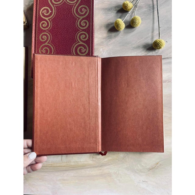 Red 1960s Set of 4 Volumes From the International Collectors Library Classic Literature Vintage Book For Sale - Image 8 of 10