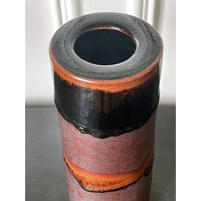 Black Mid 20th Century Ceramic Vase by Brother Thomas Bezanson For Sale - Image 8 of 13