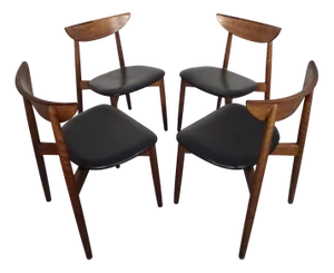 Rosewood Dining Chairs by Harry Østergaard for Randers Møbelfabrik, Denmark, 1960s, Set of 4