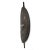 Old elongated carved wood African shield. Metal textured dome design in middle and triangular details. Original handle on...